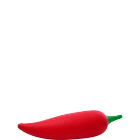 Keycraft The Big Squij red chilli pepper shaped squeeze toy with green stem, soft squishy texture