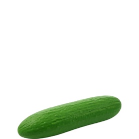 Keycraft The Big Squij green cucumber-shaped squishy toy, realistic textured design, shown flat against white background