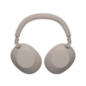 Sony WH1000 Mark 6 Noise Cancelling Bluetooth Over Ear Headphones in cream, cushioned ear cups with padded headband