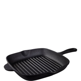 Tramontina Pre-Seasoned Cast Iron Square Griddle Pan 27cm