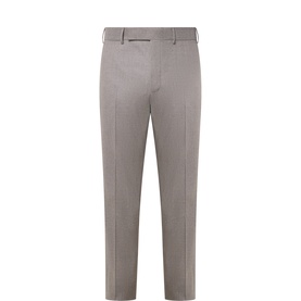 Melange Slim Leg Formal Trousers