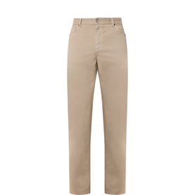 Gabardine Slim Leg Jeans