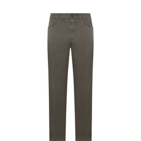 Gabardine Slim Leg Jeans