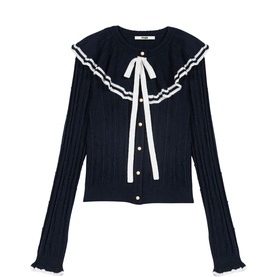 Layered Cape Knitted Cardigan