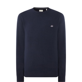 Shield Logo Fine-Knit Sweater