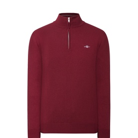 Shield Logo Half-Zip Sweater