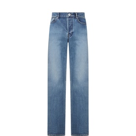 Mid-Rise Straight Leg Jeans
