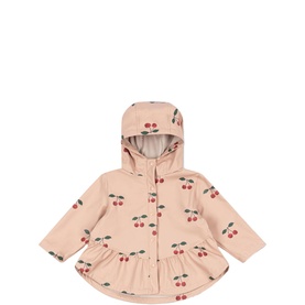 Faire Cherry Peplum Rain Jacket