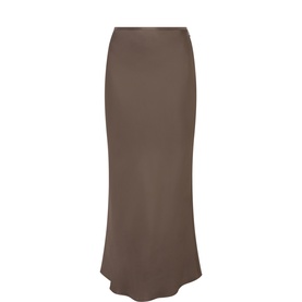 Eli A-Line Silk Skirt