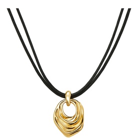 Draped Statement Cord Necklace