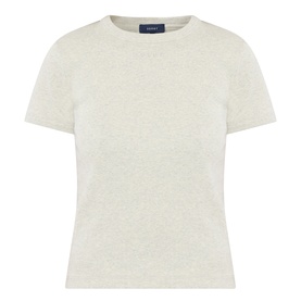 Soeur charcoal cotton T-shirt with crew neck and short sleeves, relaxed fit