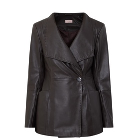 Attie Leather Blazer
