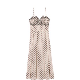 Embroidered Floral Flared Dress