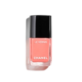 Chanel Le Vernis Longwear Nail Colour in Party Girl, coral-pink varnish with black cap