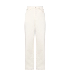 Selvage Mid-Rise Wide Leg Jeans