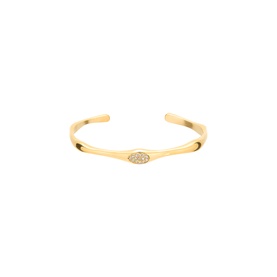 Molten Bamboo Bangle Bracelet