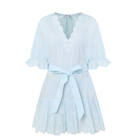 Poplin Tie Waist Dress