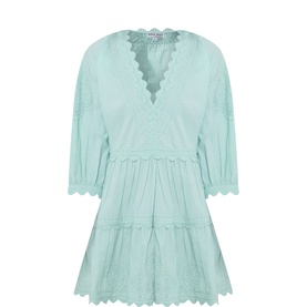 Tiered Scalloped Dress