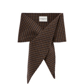 Double-Faced Check Scarf