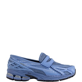 New Balance 1906 Loafer Trainers in blue, slip-on mesh upper with synthetic overlays, chunky rubber sole and iconic 1906 heel cage