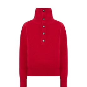 Ami De Coeur Half-Button Sweater