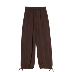 Relaxed Tie Hem Trousers