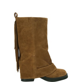 Fringe Gaiter Biker Boots