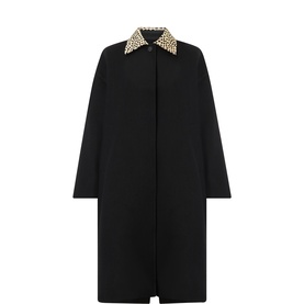 Cheetah Collar Coat