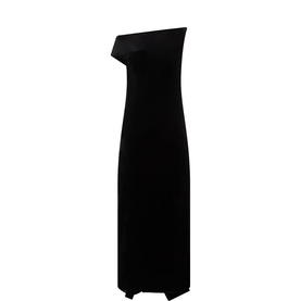 Sculptural Off-The-Shoulder Gown