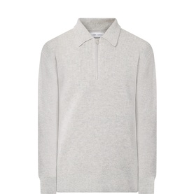 Isak Ribbed Half-Zip Sweater