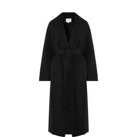 Shawl Collar Long Wrap Coat
