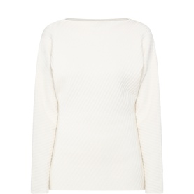 Ariel Diagonal Ribbed Sweater