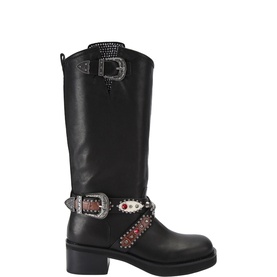 Western Mid Biker Boots