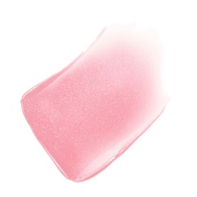 Chanel lip gloss swatch in shade 432 Cristal, a sheer pearlescent pink with a glossy, light-reflecting finish