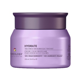 Pureology Hydrate Hair Treatment Mask for dry, colour-treated hair in purple pot, 250ml