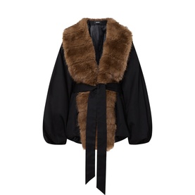 Faux-Fur Collar Jacket
