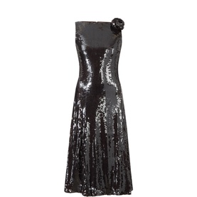Sequin Flared Dress