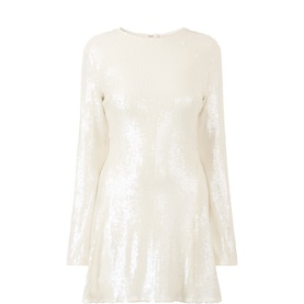 Sequin Mini Shift Dress