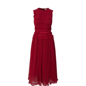 Etta Smocked Waist Ruffle Dress