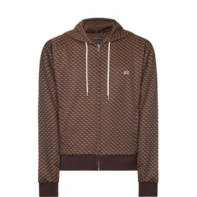 Jacquard Woven Zip Sweatshirt