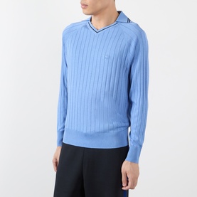 Roots Logo Ribbed Polo Shirt