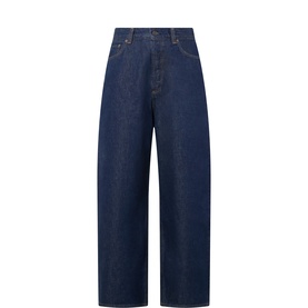 Rounded Baggy Wide-Leg Jeans