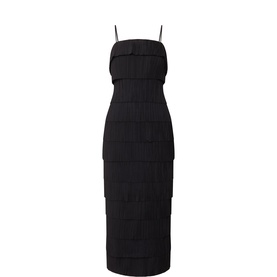 Shade Tiered Pleated Dress