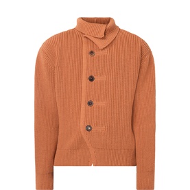 Marino Rib-Knit Cardigan