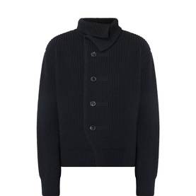 Marino Rib-Knit Cardigan