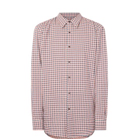 Caper Check Print Shirt