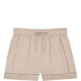 Riley Ladder Embroidery Linen Shorts