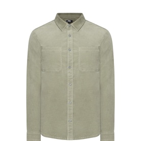Paige Cedar Moss lyocell regular shirt with spread collar and twin chest pockets