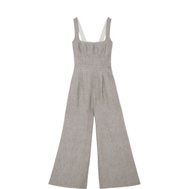 Flora Linen Wide Leg Jumpsuit