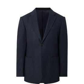 Justin Brushed Single-Breasted Suit Jacket
